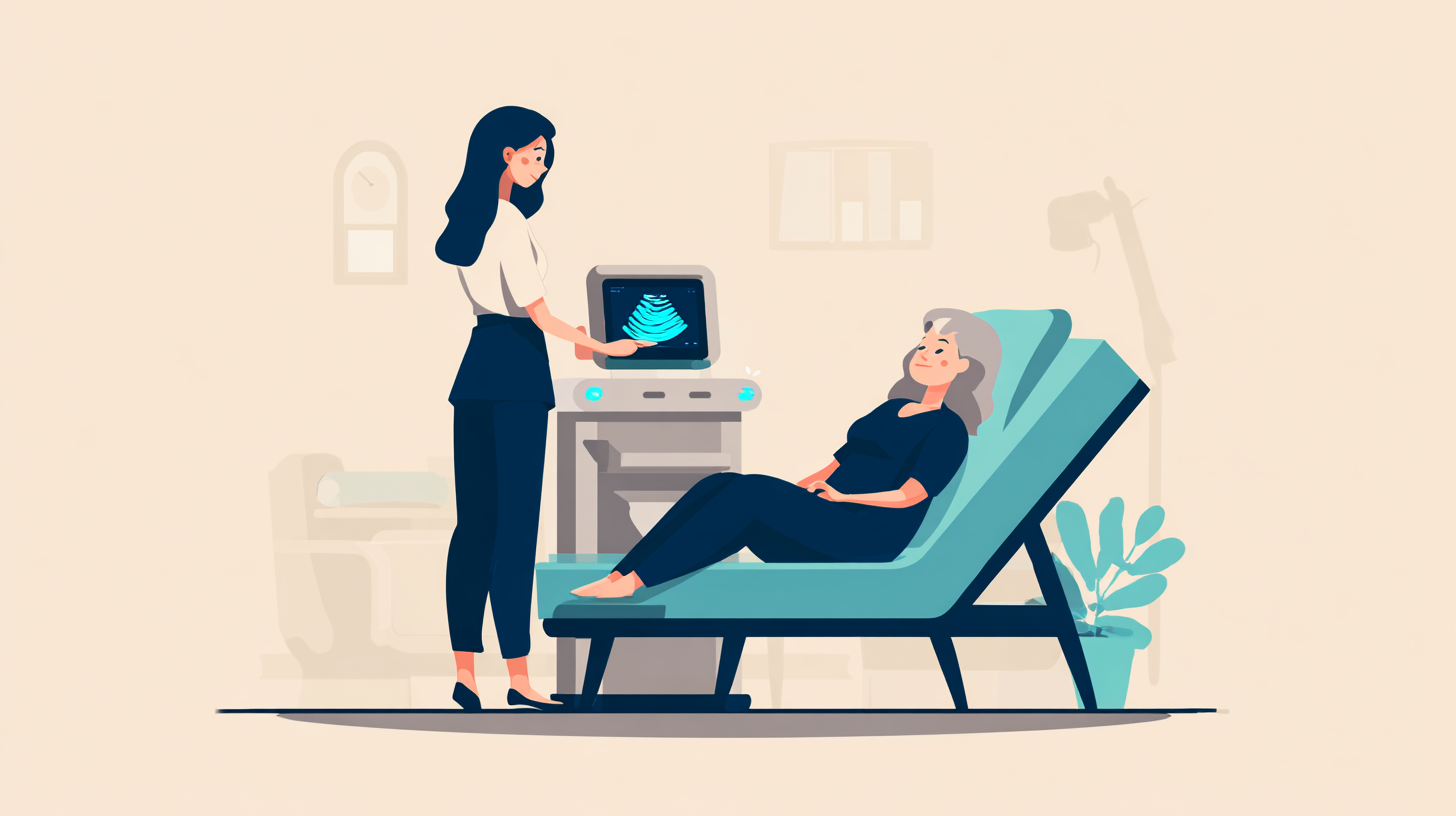 Hero image — warm bedside scan